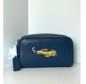 coach script mens overnight travel kit toiletry bag leather f76982 _not_loi_lang Color:BKPL-Brisk Purple Finished with an easy Osprey Daylite 40L Wheeled